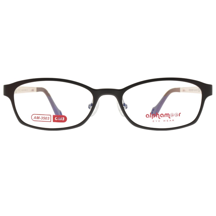 Alphameer 光學眼鏡 AM3503 CM3 韓國塑鋼方框款 極作淬鍊-X系列 眼鏡框 - 金橘眼鏡