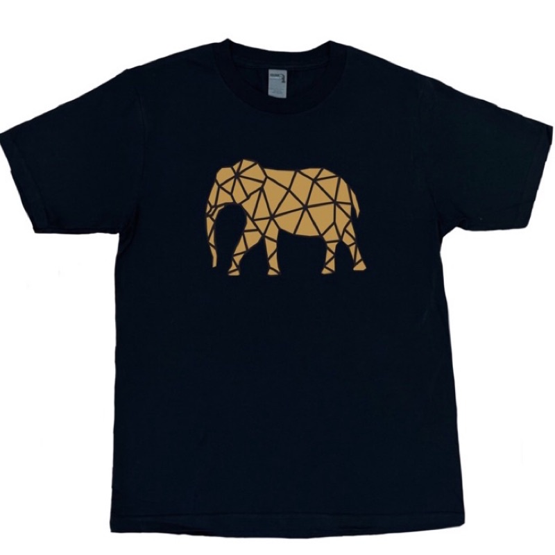 大象 全視之眼 獅子 黑色短T 精梳厚磅T恤 台灣現貨