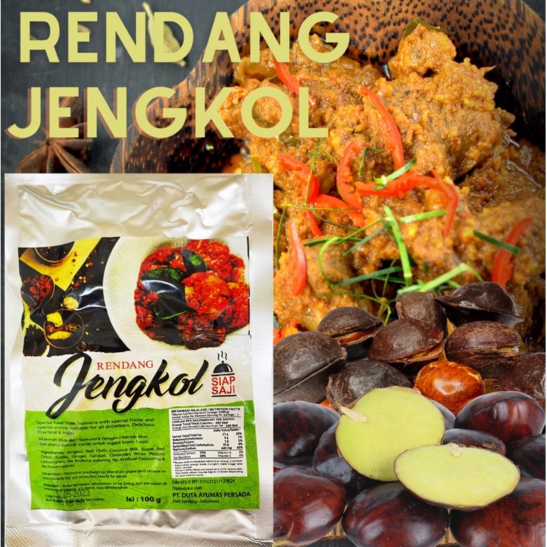 印尼🇮🇩Rendang Jengkol Siap Saji 巴東臭豆調理包 100g 調理包 巴東臭豆 料理包