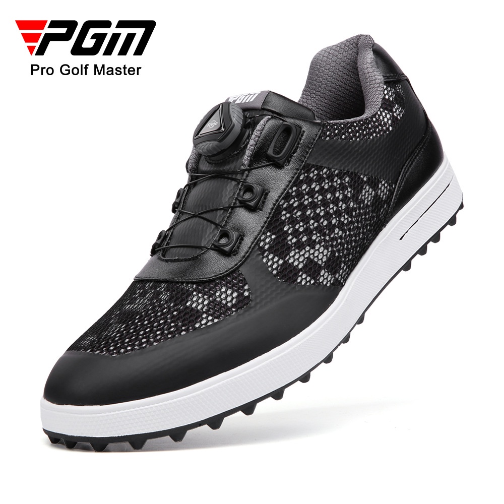 PGM高爾夫球鞋男 新款 透氣網布鞋面 旋轉鞋帶 橡膠防滑鞋釘 - XZ224