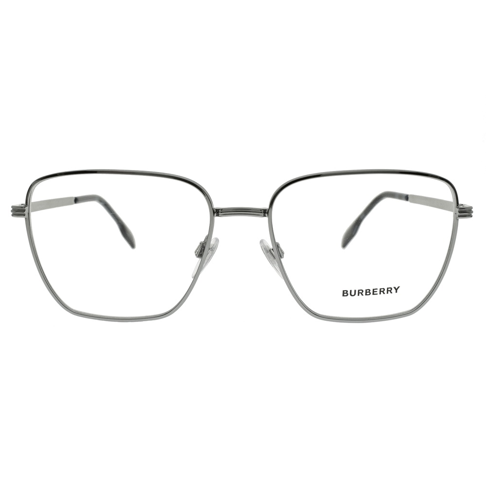 BURBERRY 光學眼鏡 B1368 1003 立體條紋梯形方框 眼鏡框 - 金橘眼鏡