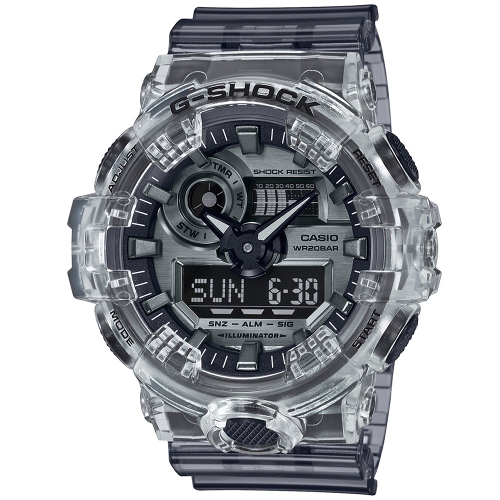 【聊聊甜甜價】CASIO G-SHOCK 復古潮流雙顯腕錶 GA-700SK-1A