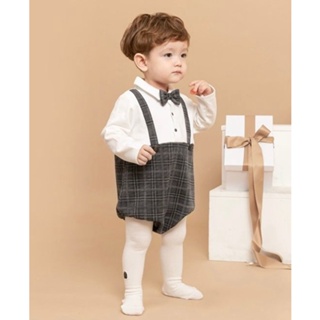 【現貨】 韓國 Little Tini - 紳士 西裝造型 包屁衣 禮服 慶生 週歲 喜宴