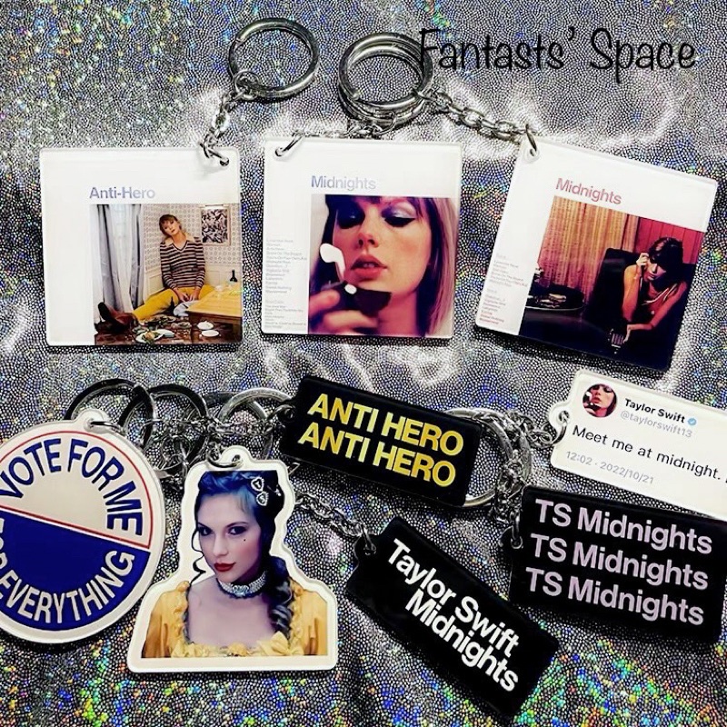 F•L🚀(現貨)共13款 Taylor Swift 泰勒絲 Midnights 專輯 系列 高質感 壓克力 吊飾 鑰匙圈
