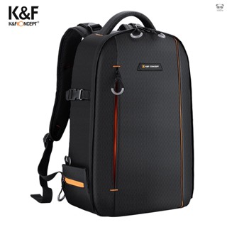 K&F CONCEPT 單眼相機包 攝影後背包 攝影雙肩包 容量18L 可放15.6寸手提電腦 黑色（KF13.140）