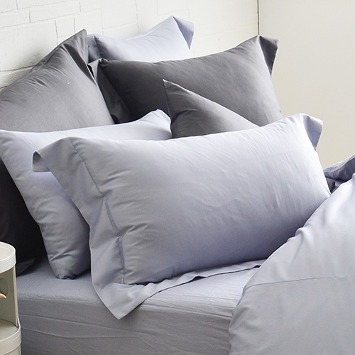 Cozy inn 極致純色-時尚紫-300織精梳棉枕頭套