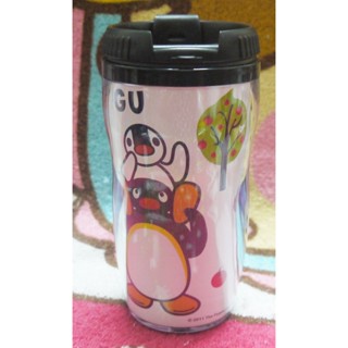 正版﹝授權﹞※PINGU&PINGA企鵝哥哥和弟弟※【蘋果圖案】手握杯/隨行杯/曲線杯(300cc)