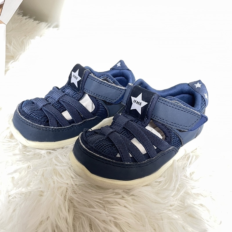 [一手賣] IFME 寶寶段 排水系列 機能童鞋 藍 14cm