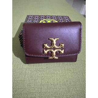 Tory burch eleanor logo 短夾 錢包 金屬logo tb皮夾