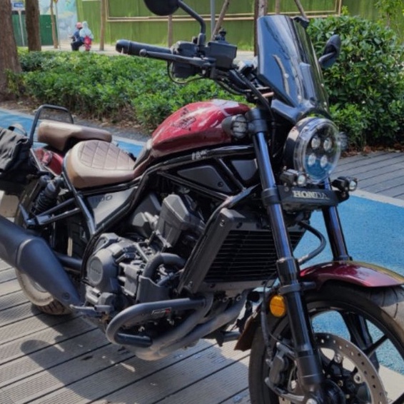 rebel1100小風鏡 適用於本田500S改裝加高風鏡 CMX500機車裝備專用風鏡日本同款