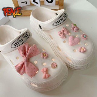 原色部落👟cross洞洞鞋配件配飾少女心diy可拆卸蝴蝶結鞋花crocs鞋面裝飾扣
