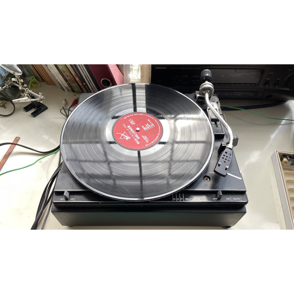 197x年 英國製 BSR 黑膠唱機（木箱請師傅量外箱訂做）自動上臂播放 超級稀有美品 黑膠唱片 唱盤