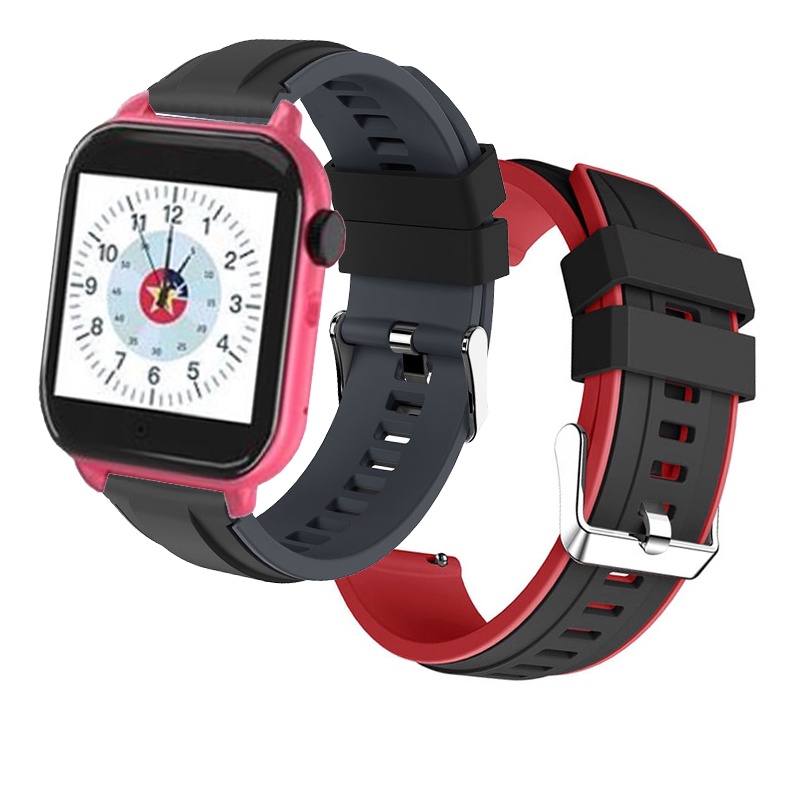 HeroWatch 2s pro 兒童手錶錶帶 矽膠錶帶 Herowatch 2 智慧手錶錶帶 手環 手鏈 雙色 拼色