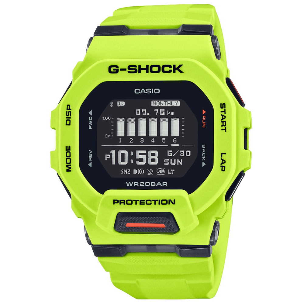 【聊聊甜甜價】CASIO G-SHOCK 方形電子運動腕錶 GBD-200-9