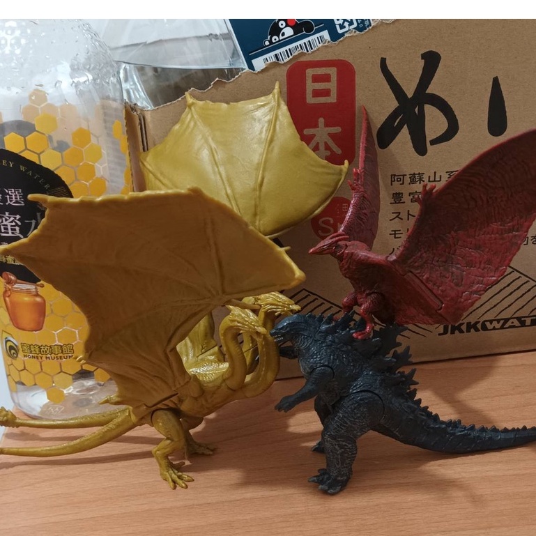 哥吉拉基多拉三頭龍jakks Pacific 3 5吋哥吉拉基多拉拉頓奇異點哥吉拉 蝦皮購物