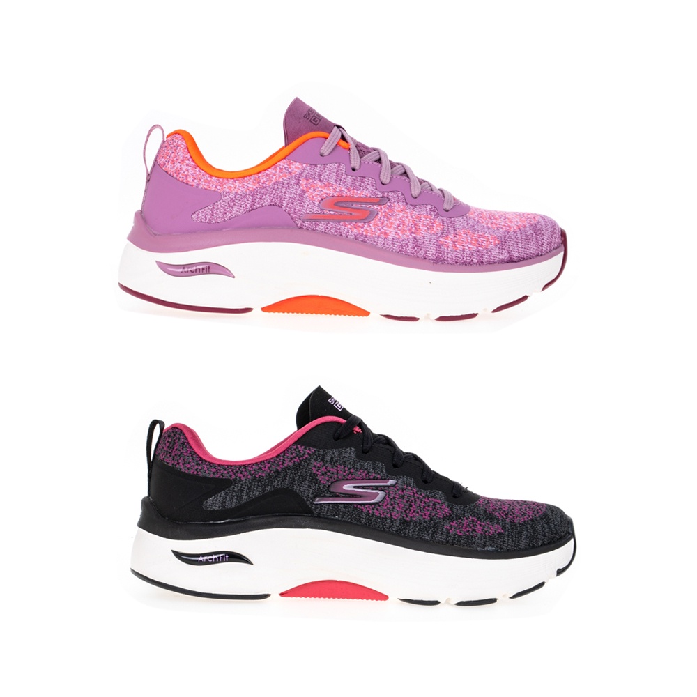 Skechers MAX CUSHIONING ARCH FIT 女款 足弓支撐 慢跑鞋 128313PKOR／BKRS