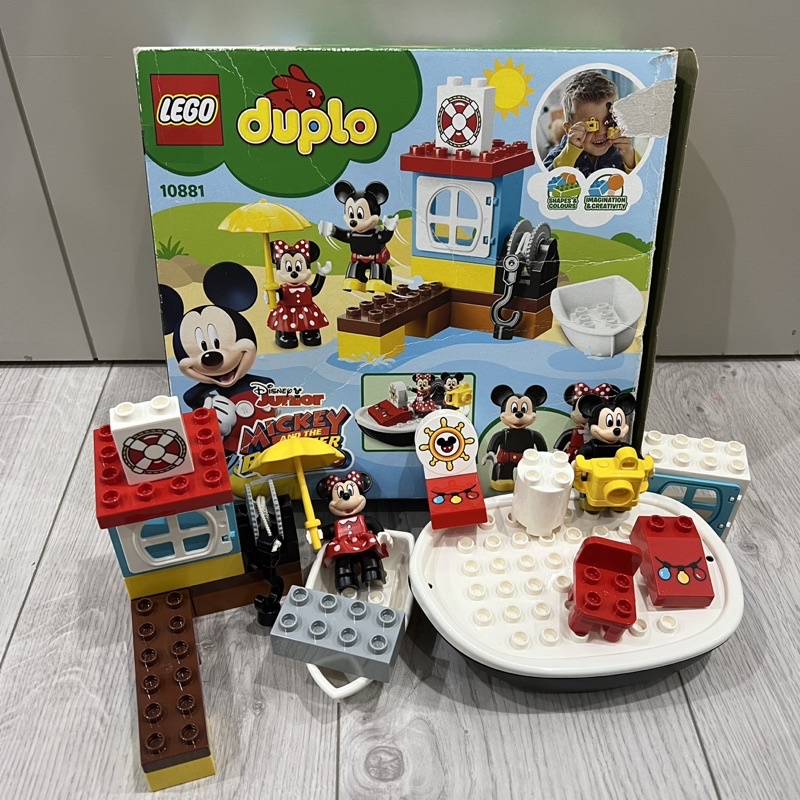 二手玩具 樂高LEGO duplo 10881 米奇米妮 Mickey and the roadster racers