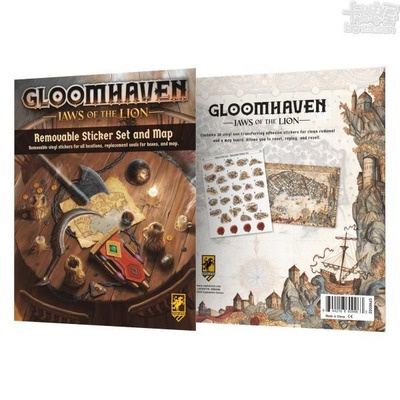 [JOOL桌遊][特價] Gloomhaven 幽港迷城：雄獅蠻顎 可移除貼紙組 英文版