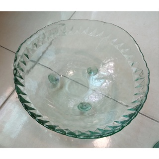 HOLA 加厚玻璃器皿 沙拉盤器皿 餐具玻璃盆 花器
