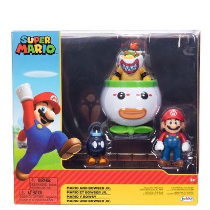 全家樂玩具 馬力歐 任天堂2.5吋瑪利歐對決庫巴Jr. Nintendo Mario 超極瑪莉 公仔