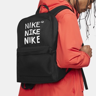 NIKE Nike後背包 雙肩包 大容量 運動 黑 DQ5753010 NK HERITAGE