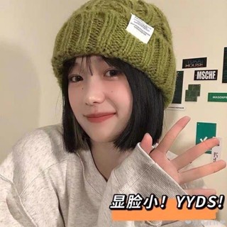 【臺出免運】日系學生帽子女秋冬天高顏值ins粗針織毛線帽百搭寬松大頭圍冬帽 棉帽 保暖帽 包頭帽 針織帽 防寒帽