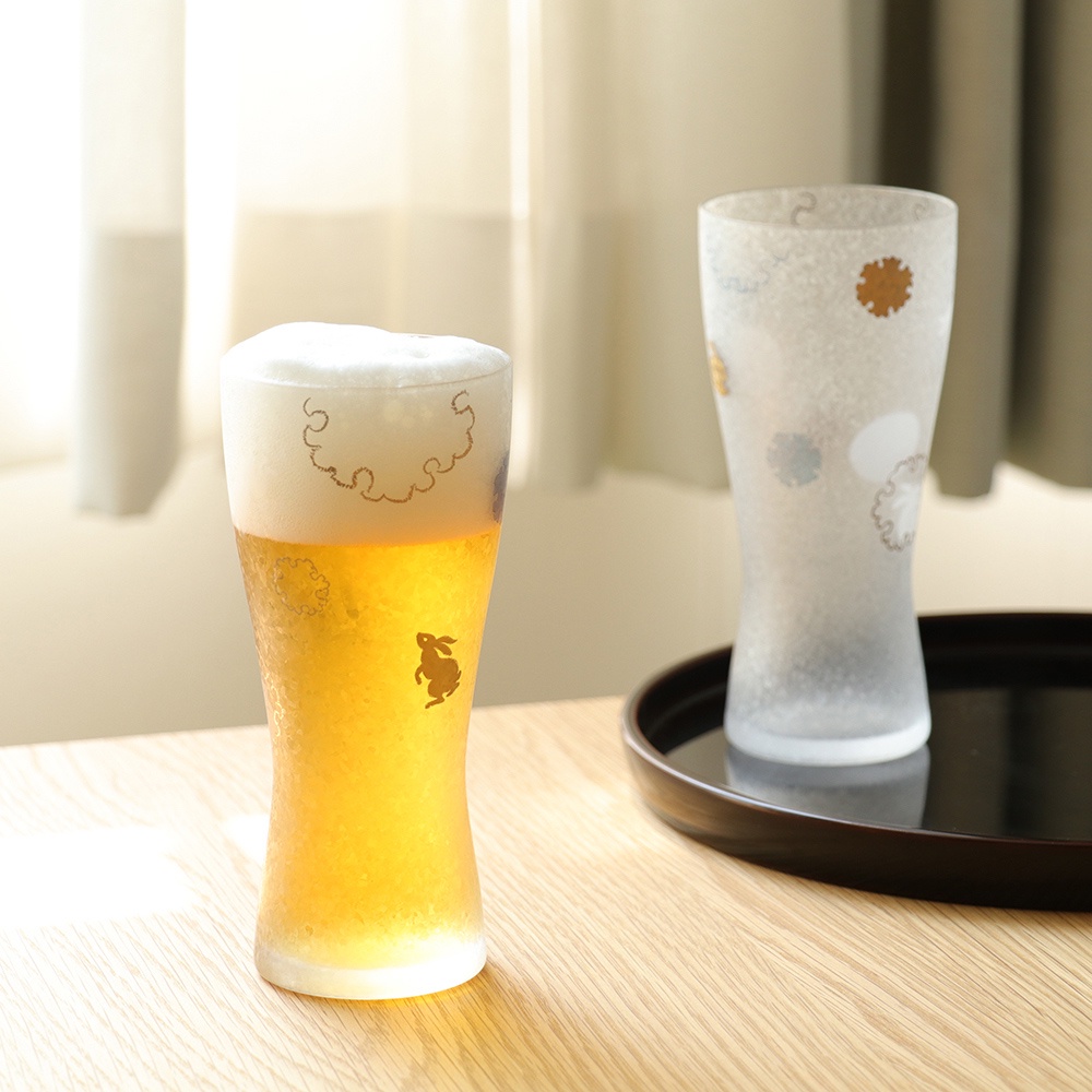 【日本ADERIA】雪兔/花火金魚/波千鳥對杯2入禮盒組310ml-共3款《泡泡生活》