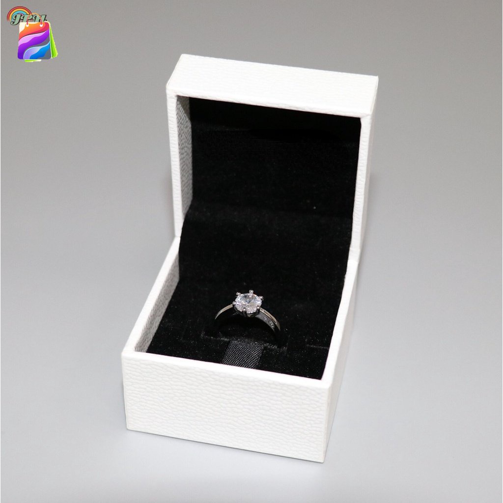 PANDORA 承諾戒指帶盒鑽石戒指潘多拉戒指帶盒訂婚戒指結婚戒指可調節承諾戒指crd