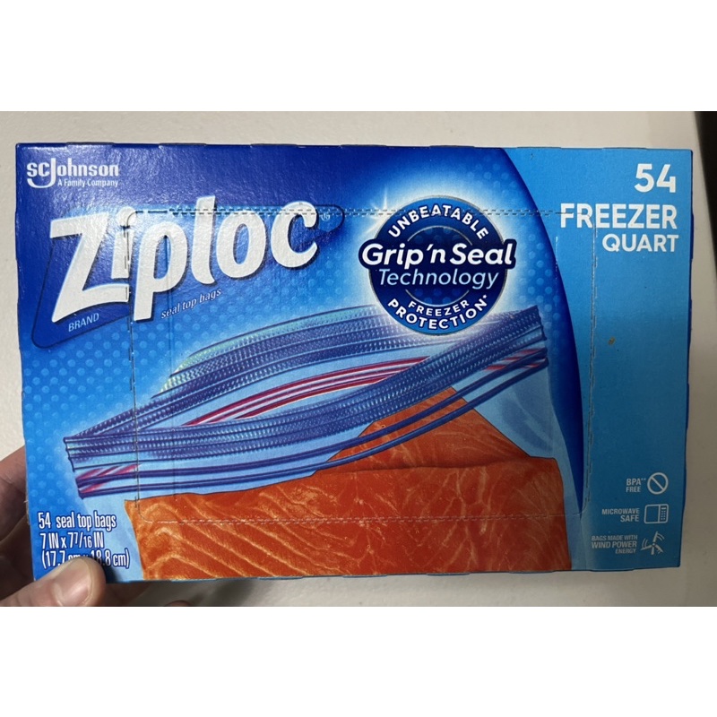 全新Costco 好市多ZIPLOC 雙層夾鏈冷凍保鮮袋 食物保鮮夾鏈袋