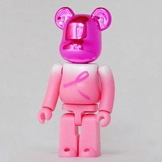 BEETLE BE@RBRICK PINK RIBBON 日本乳癌防治慈善 限定 粉紅緞帶 庫柏力克熊 100%