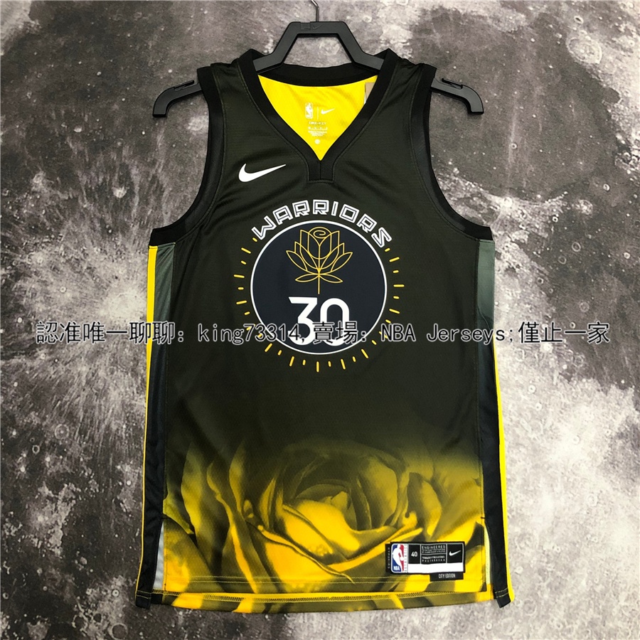 NBA 新賽季 球衣 Warriors 勇士 隊 柯瑞 Stephen Curry 30 號 城市版 黑 SW 球迷版