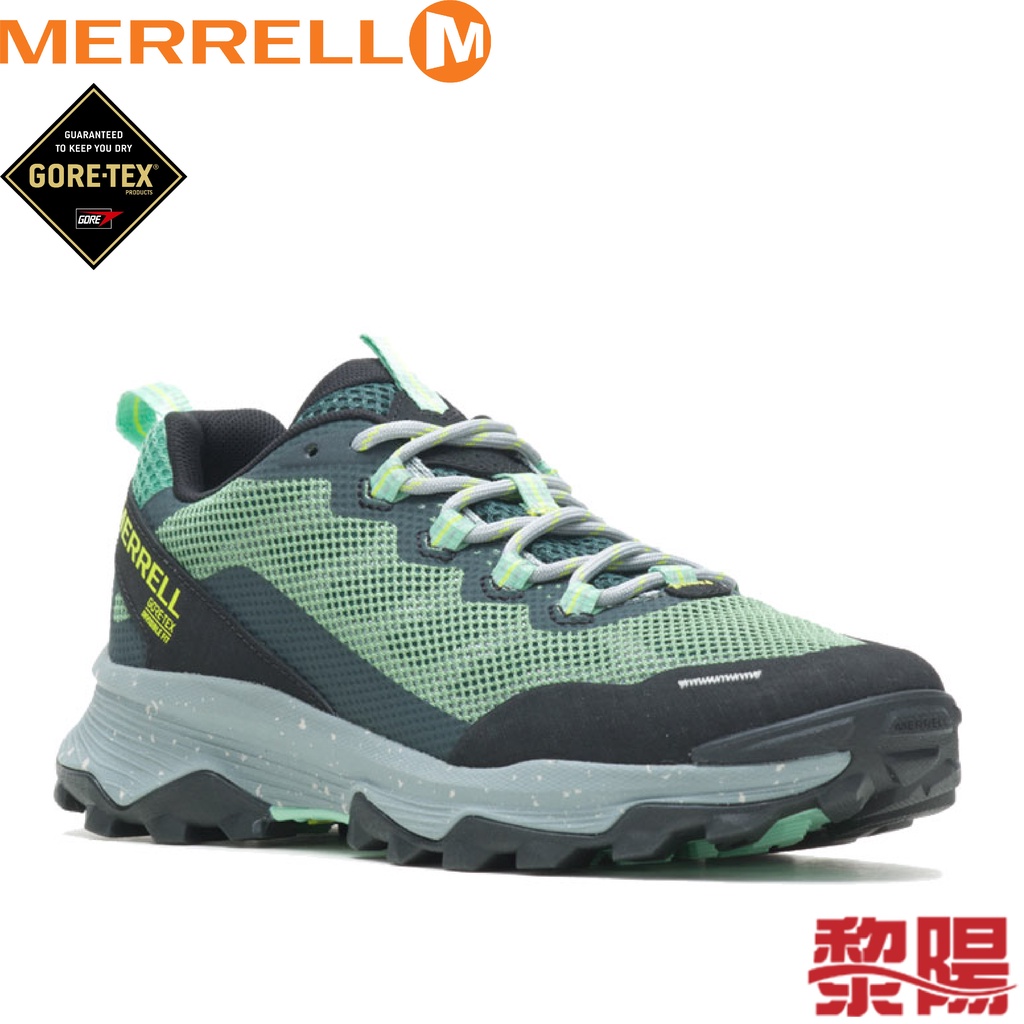 MERRELL 美國 SPEED STRIKE GORE-TEX® 女款 經典登山健行鞋 羅勒綠 33ML067372