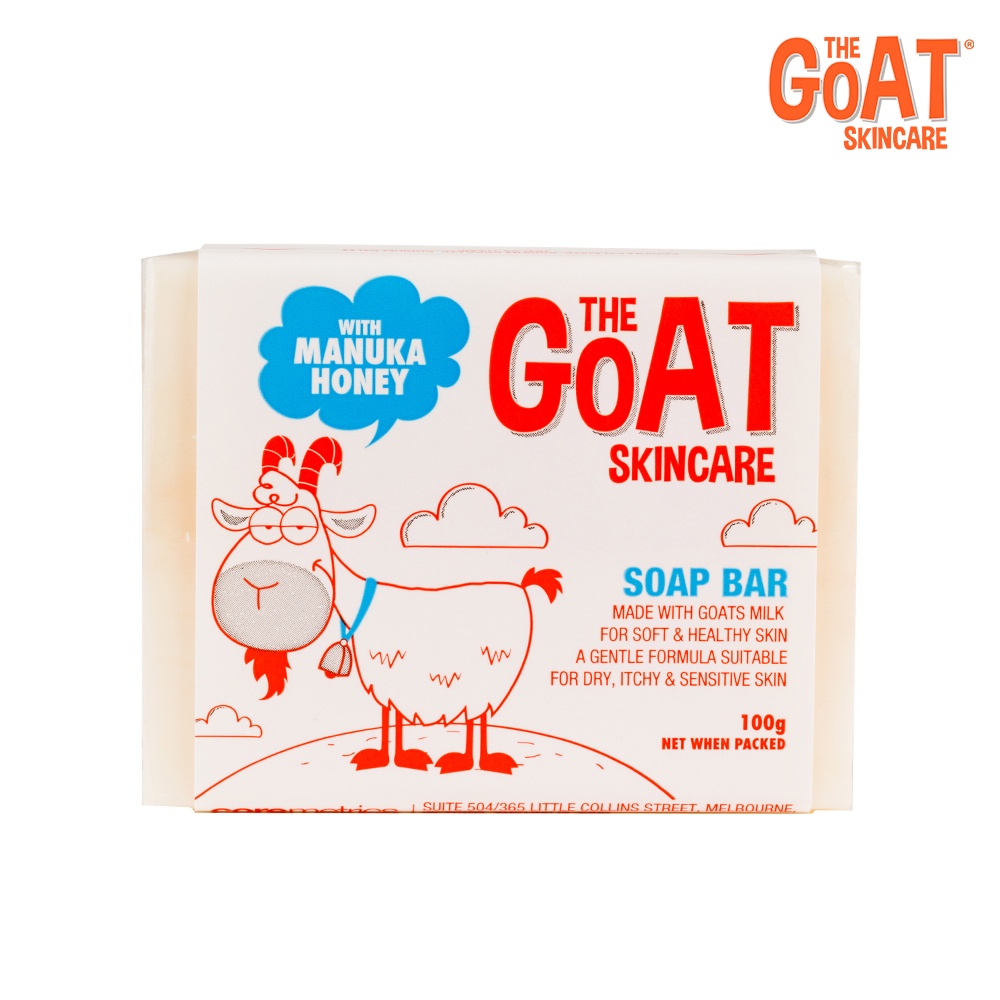 【The Goat】澳洲頂級山羊奶溫和保濕修護皂 100g (麥盧卡蜂蜜)｜GISH Beauty  保濕 清潔 沐浴