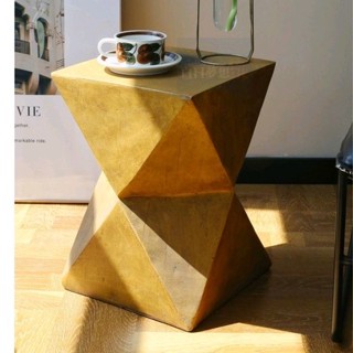方形茶几仿木紋桌 沙發邊幾網紅ins凳子 水泥桌客廳陽臺戶外簡約茶几 小邊幾 民宿咖啡館小桌子戶外