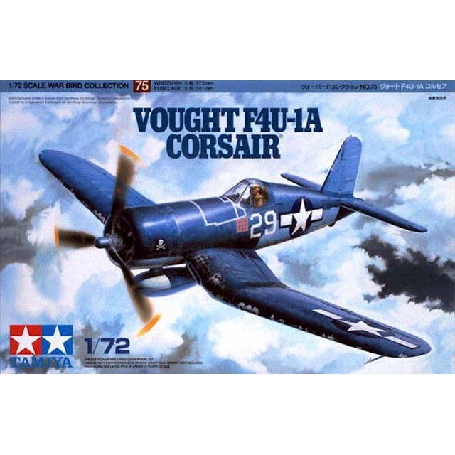 TAMIYA 田宮 1/72 Vought F4U-1A海盜 貨號60775