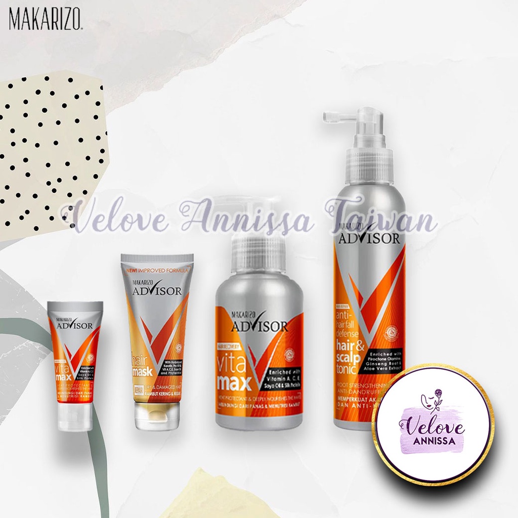 Makarizo Advisor Hair Masker Mask Vitamax Tonic Rambut spray