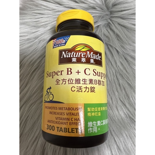 Nature Made 萊萃美 全方位維生素B群加C 活力配方300粒/維他命B+C