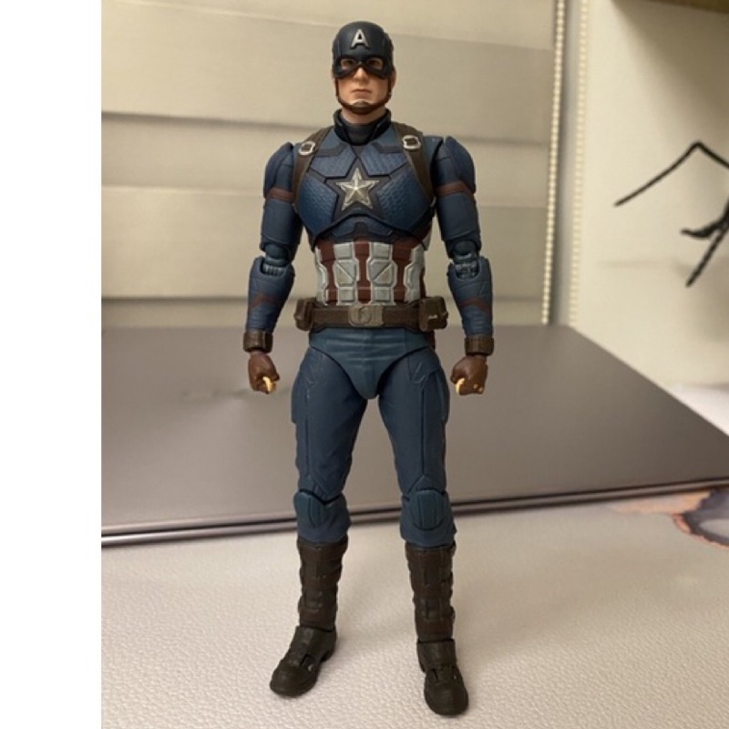 重塗shf美國隊長 萬代復仇者聯盟終局之戰 非閃回nota marvel legends mafex mezco ml