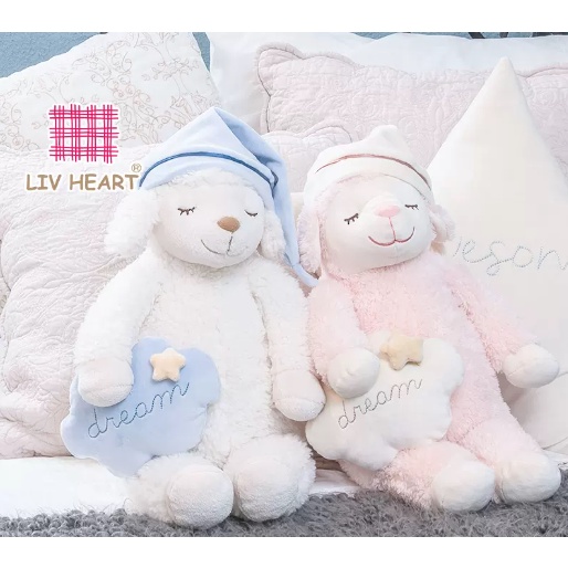 日本正版現貨 Liv Heart  安睡羊 麗芙之心 公仔抱枕毛绒玩具 生日禮物 玩偶 娃娃 粉色系 小羊