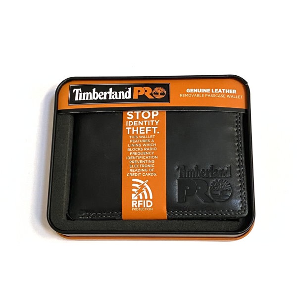 【美國Timberland PRO】 皮夾+可分離式卡夾 原廠鐵盒裝 男皮夾  RFID防盜