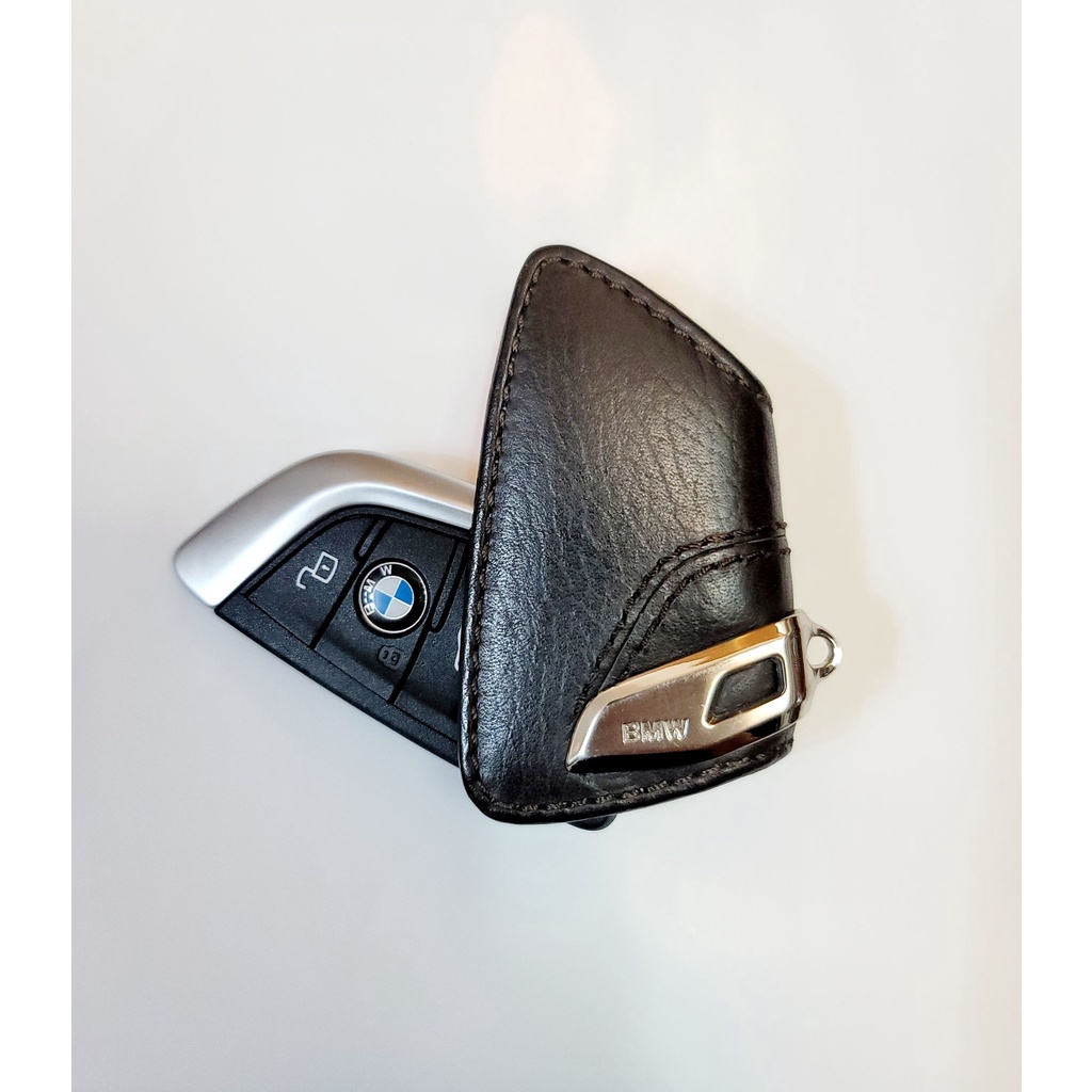 《展售品，九成新》原廠 BMW皮質鑰匙盒(G世代) G01