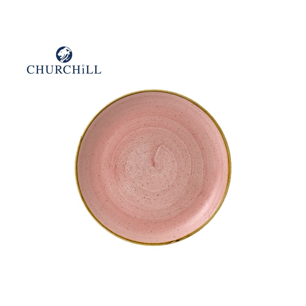 英國CHURCHiLL-點藏系列-粉紅色 16cm 圓形點心盤