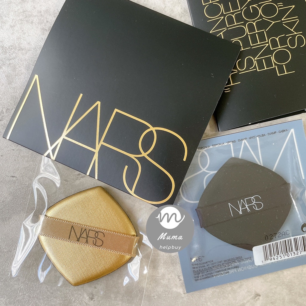 沐媽☀️正品開發票 NARS 瞬效水凝光氣墊粉撲 小肌蛋 氣墊粉撲 金色限定版 粉撲 化妝粉撲 海綿