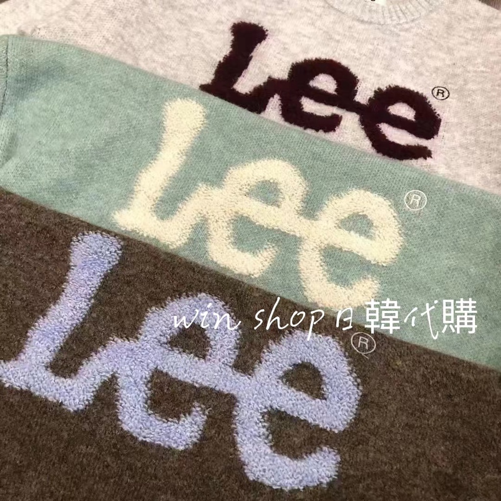 韓國代購 LEE針織毛衣 保暖長袖 寬鬆款針織衫 情侶款