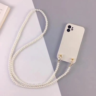 殼多多 珍珠斜挎 Iphone 14 13 Pro Max Plus 迷你韓版 手機殼 豪華珍珠項鍊 掛繩 保護套