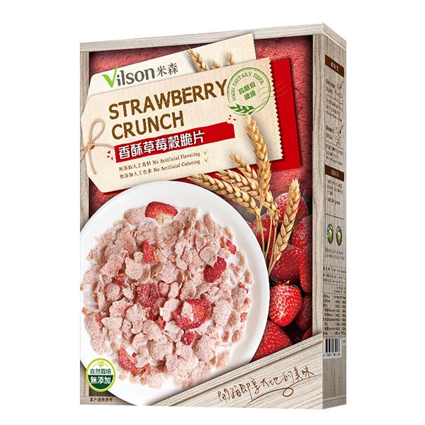【米森 vilson】香酥草莓穀脆片 (150g/盒)