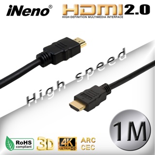 iNeno-HDMI 4K超高畫質圓形傳輸線 2.0版-1M HDMI2.0