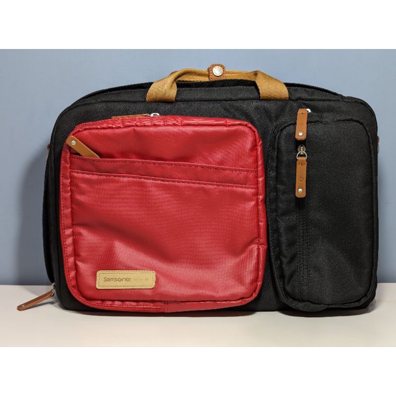 Samsonite RED 大容量 可裝14.1吋筆電 三用後背包（可側背/後背/手提） AE8*001