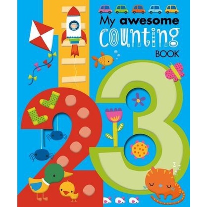 My Awesome Counting Book (with number-shaped pages)(硬頁書)/Dawn Machell【禮筑外文書店】