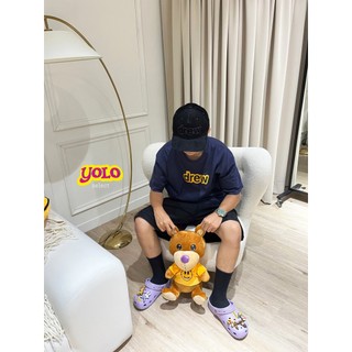 『yolo』現貨/ drew house navy 字型短T 海軍藍短袖上衣 drew字型